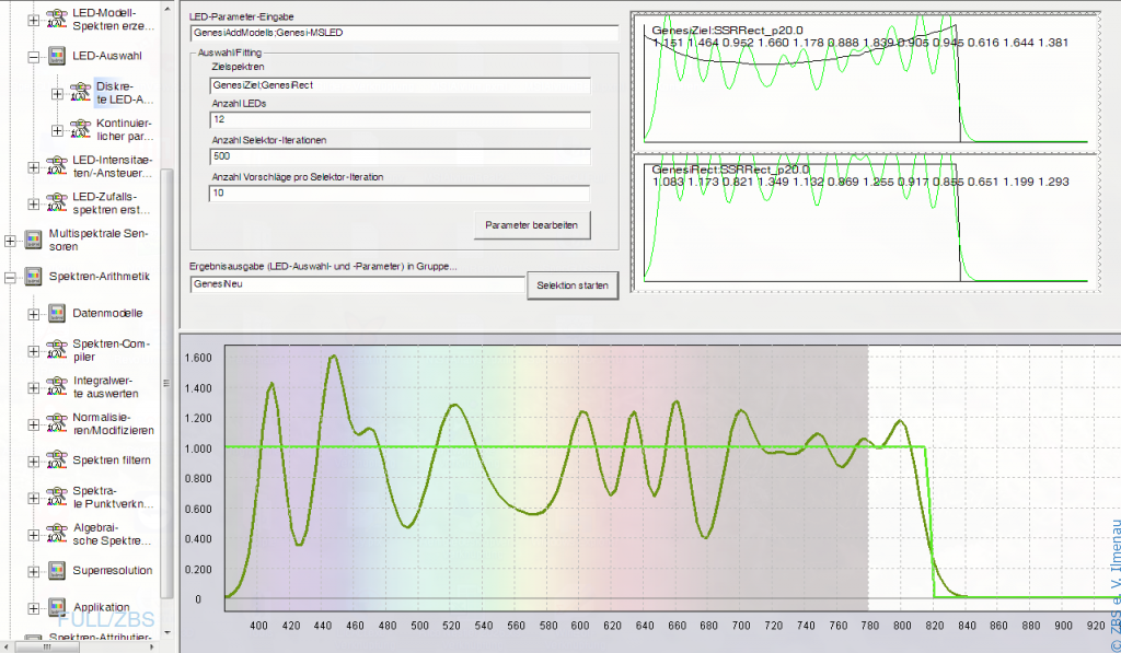 Describe and configure multi-LED for spectral lightings